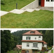 Außenanlage mit Gartenhaus